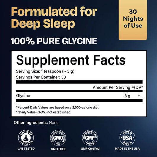 Glycine Dreams — Pure Glycine Sleep Support | Nocturna